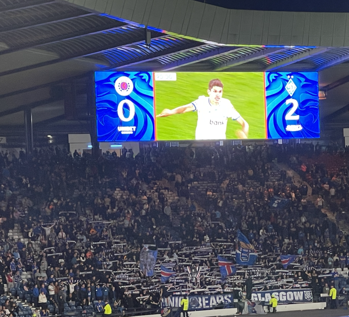 Rangers 0 v 2 Dynamo Kyiv